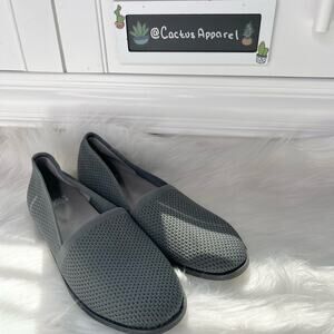 Eileen Fisher Gray Knit Slip-On Flats